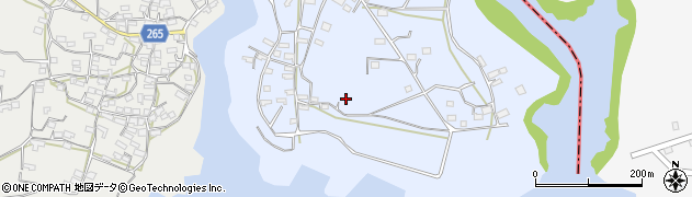 鹿児島県枕崎市白沢東町376周辺の地図