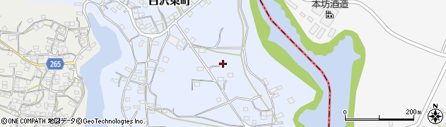 鹿児島県枕崎市白沢東町501周辺の地図