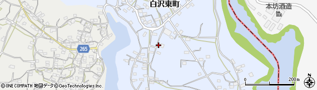 鹿児島県枕崎市白沢東町350周辺の地図