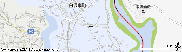 鹿児島県枕崎市白沢東町509周辺の地図
