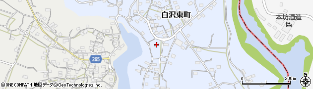 鹿児島県枕崎市白沢東町305周辺の地図