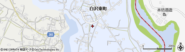 鹿児島県枕崎市白沢東町302周辺の地図