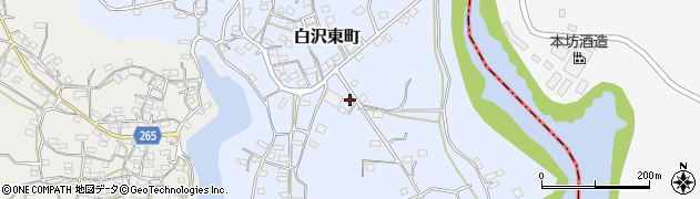 鹿児島県枕崎市白沢東町356周辺の地図