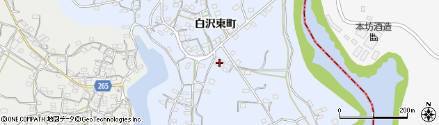 鹿児島県枕崎市白沢東町300周辺の地図