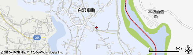 鹿児島県枕崎市白沢東町535周辺の地図