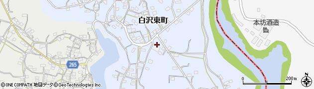 鹿児島県枕崎市白沢東町299周辺の地図
