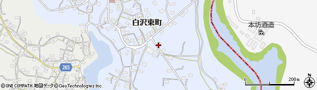 鹿児島県枕崎市白沢東町539周辺の地図