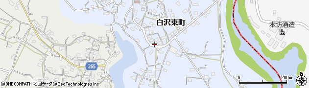 鹿児島県枕崎市白沢東町230周辺の地図