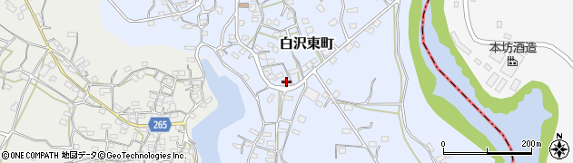 鹿児島県枕崎市白沢東町231周辺の地図
