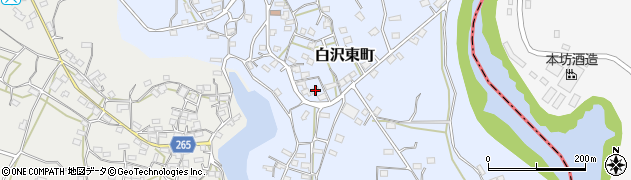 鹿児島県枕崎市白沢東町232周辺の地図