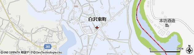 鹿児島県枕崎市白沢東町292周辺の地図
