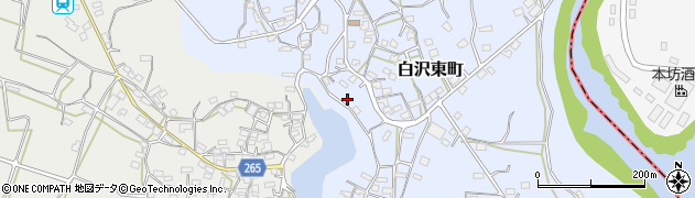 鹿児島県枕崎市白沢東町223周辺の地図