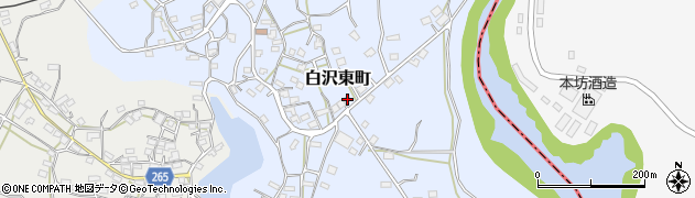 鹿児島県枕崎市白沢東町296周辺の地図