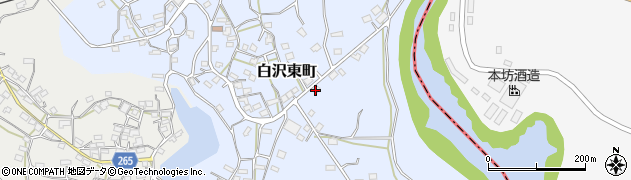 鹿児島県枕崎市白沢東町542周辺の地図