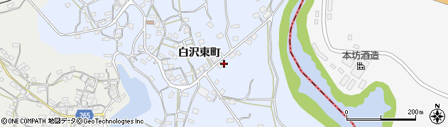鹿児島県枕崎市白沢東町543周辺の地図