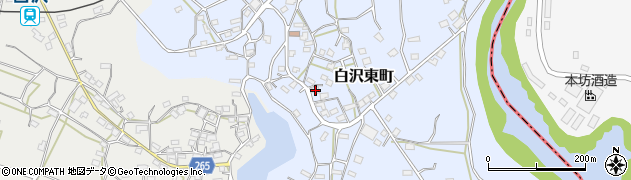 鹿児島県枕崎市白沢東町235周辺の地図