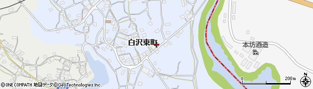 鹿児島県枕崎市白沢東町270周辺の地図