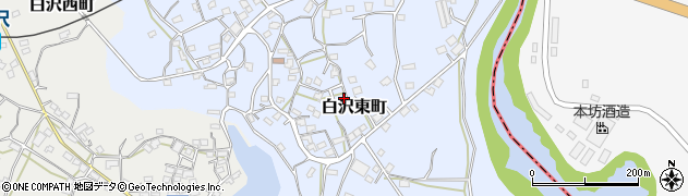 鹿児島県枕崎市白沢東町282周辺の地図