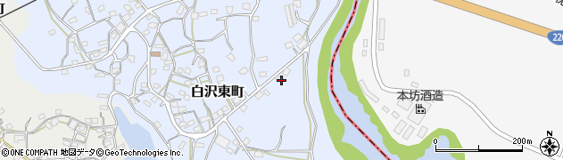 鹿児島県枕崎市白沢東町550周辺の地図