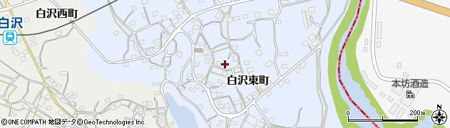 鹿児島県枕崎市白沢東町249周辺の地図