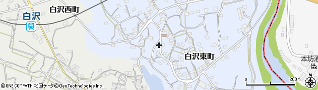 鹿児島県枕崎市白沢東町209周辺の地図