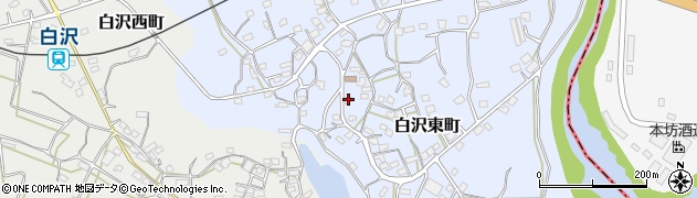 鹿児島県枕崎市白沢東町207周辺の地図