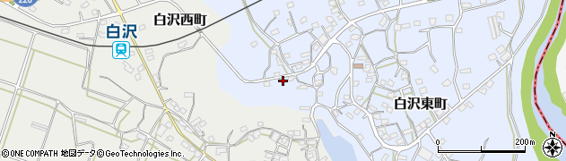 鹿児島県枕崎市白沢東町90周辺の地図