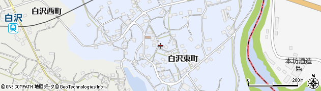 鹿児島県枕崎市白沢東町242周辺の地図