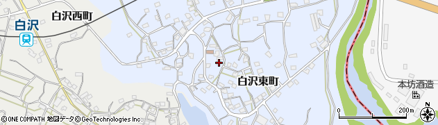 鹿児島県枕崎市白沢東町204周辺の地図