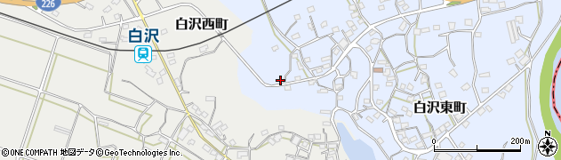 鹿児島県枕崎市白沢東町7周辺の地図