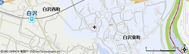 鹿児島県枕崎市白沢東町103周辺の地図