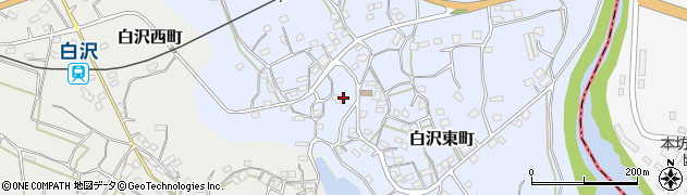 鹿児島県枕崎市白沢東町112周辺の地図