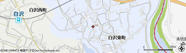 鹿児島県枕崎市白沢東町113周辺の地図