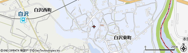 鹿児島県枕崎市白沢東町111周辺の地図