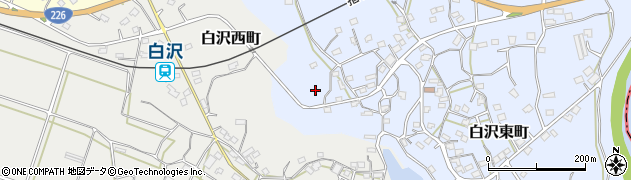 鹿児島県枕崎市白沢東町9周辺の地図