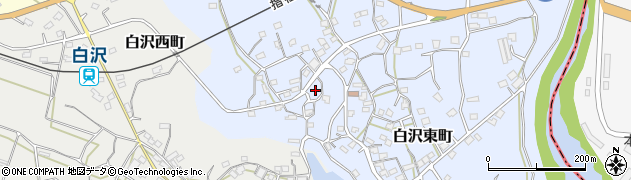 鹿児島県枕崎市白沢東町115周辺の地図