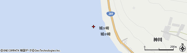 城ケ崎周辺の地図