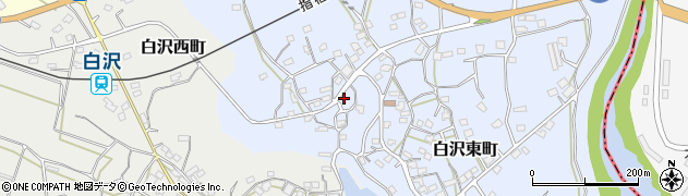 鹿児島県枕崎市白沢東町104周辺の地図