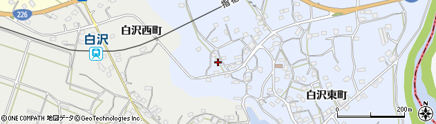鹿児島県枕崎市白沢東町60周辺の地図