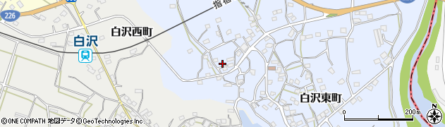 鹿児島県枕崎市白沢東町68周辺の地図