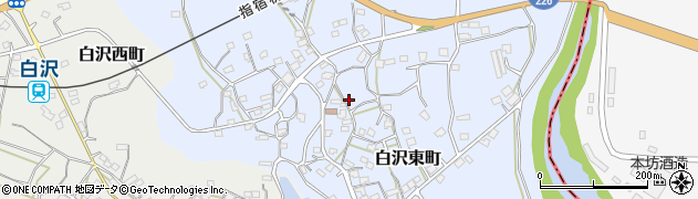 鹿児島県枕崎市白沢東町184周辺の地図