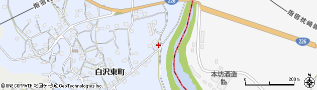 鹿児島県枕崎市白沢東町584周辺の地図