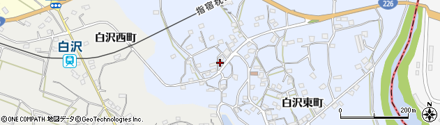 鹿児島県枕崎市白沢東町67周辺の地図