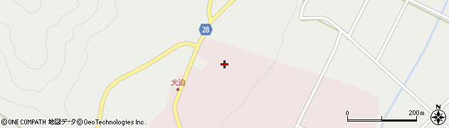 鹿児島県指宿市大迫周辺の地図