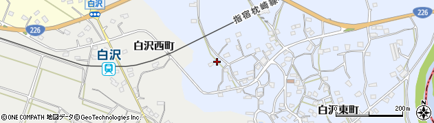 鹿児島県枕崎市白沢東町15周辺の地図