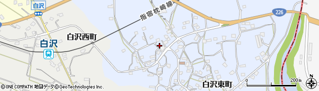 鹿児島県枕崎市白沢東町54周辺の地図