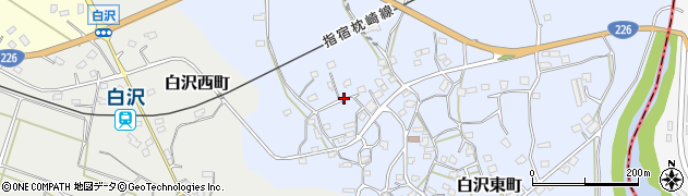鹿児島県枕崎市白沢東町45周辺の地図