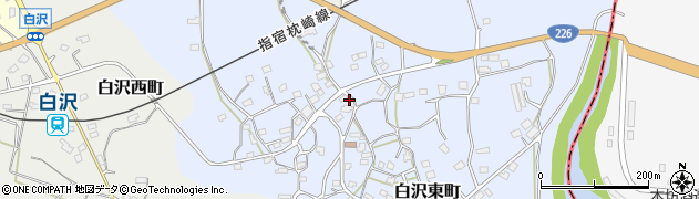 鹿児島県枕崎市白沢東町191周辺の地図