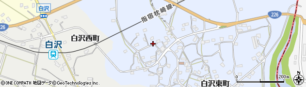 鹿児島県枕崎市白沢東町55周辺の地図