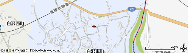 鹿児島県枕崎市白沢東町173周辺の地図